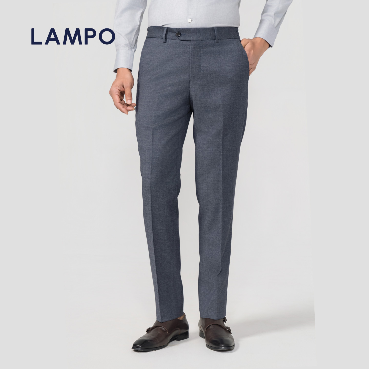 【25秋冬新款】LAMPO/蓝豹男士那不勒斯西裤西装裤高腰商务裤子