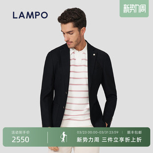 新款 蓝豹春季 LAMPO 3D针织商务休闲百搭休闲西服 自然弹