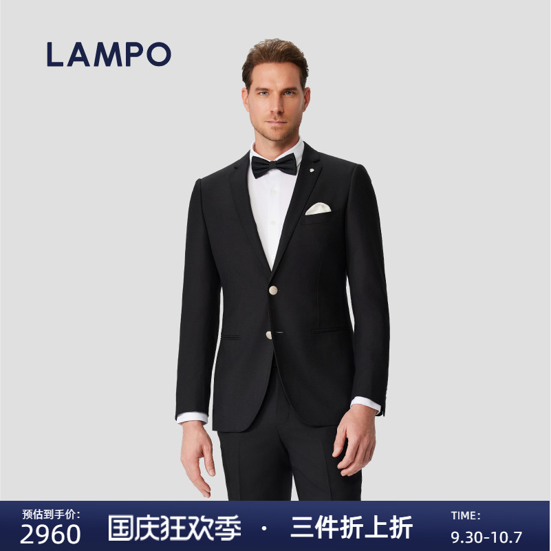 LAMPO/蓝豹黑色西服外套