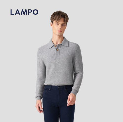 LAMPO/蓝豹羊毛羊绒混纺羊绒衫