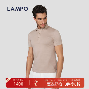 短袖 蓝豹男士 LAMPO T恤丝棉POLO领基础POLO衫 25春夏新品