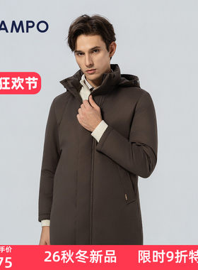 LAMPO/蓝豹桃皮绒鹅绒服