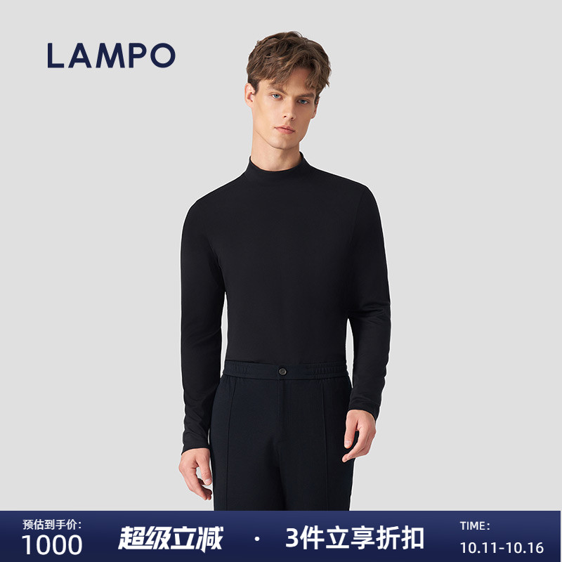 AMPO/蓝豹半高领长袖T恤