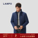 LAMPO 蓝豹全羊毛三合一可拆卸内胆95白鹅绒羽绒服秋冬中长外套男