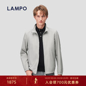 LAMPO 进口功能材质 蓝豹外套男轻薄易打理商务休闲夹克衫