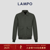 短款 外套 蓝豹男士 棉服夹克绵羊毛法兰绒时尚 法兰绒 LAMPO