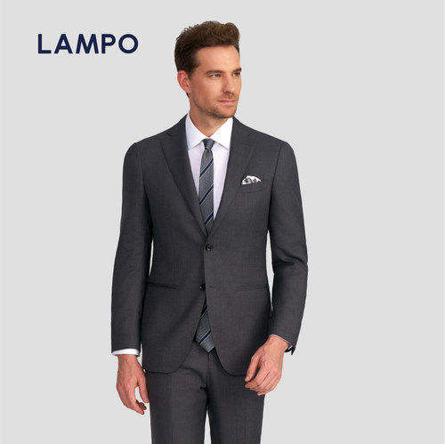 LAMPO/蓝豹羊毛丝弹套装西服