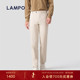 丝棉弹 LAMPO 蓝豹男士 休闲裤 丝棉混纺高弹力直筒休闲长裤