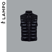 秋冬热卖 LAMPO 蓝豹男士 休闲马甲鹅绒服时尚 面包厚羽绒坎肩