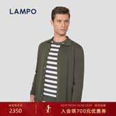 25春夏新品 圆领长绒棉长袖 LAMPO 蓝豹男士 针织衫 针织开衫 外套