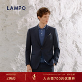 西装 外套 蓝豹男士 西服进口正装 美丽诺羊毛 LAMPO