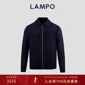 绵羊毛蓄热百搭保暖工装 外套 蓝豹男士 夹克衫 羊毛羊绒 LAMPO