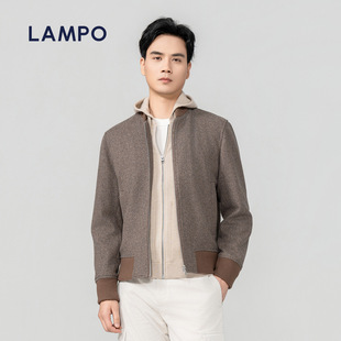 羊毛羊绒 羊毛羊绒夹克商务秋冬季 ONE 蓝豹男士 外套 LAMPO