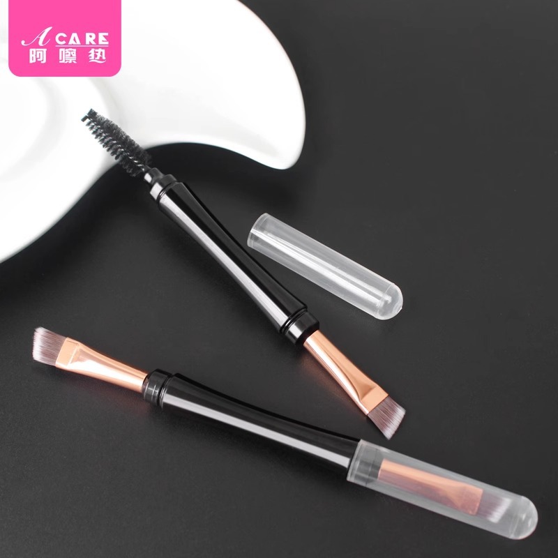 眉刷/双头B1P801-眉毛刷眼影斜角眉粉刷子便携工具女睫毛眉梳眉