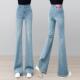 推荐 子高腰显瘦马蹄长裤 牛仔裤 加绒微喇叭裤 女2026春秋新款 爆款
