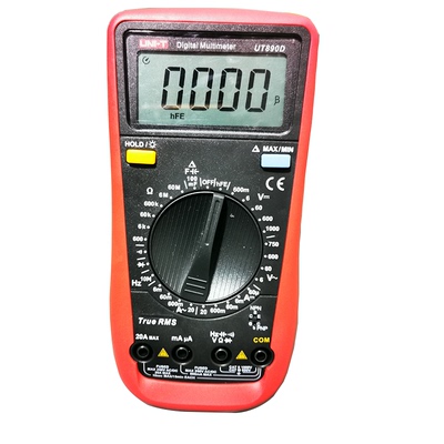 优利德万用表数字高精度数显测电容多功能防烧电工万能表UT-890D