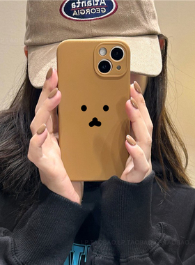 可爱棕色适用OPPO FindX8/X9PRO手机壳Find x2/RENO12/11/10/8/7/6/5/4卡通3/2/A1/A92S/58小熊72软A11X/56/3