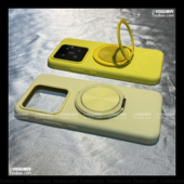 奶油黄色360°旋转支架S10适用VIVO S19柠檬黄CD纹S18磁吸s17e女 液态硅胶S16 X200 X80手机壳X100s软糯90pro