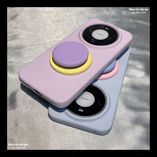 X8Ultra手机壳FindX7新款 X8S X6纯色X9PRO软糯简约防摔创意高级感 FIND 耐脏液态硅胶圆形磁吸支架适用OPPO