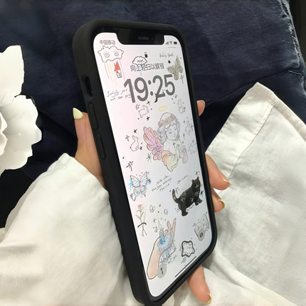 黑色液态硅胶Reno14适用OPPO FIND X8s+手机壳X7ultra一加13T/ACE5至尊版X6耐脏K11/10/9PRO+软糯12纯色3男2V