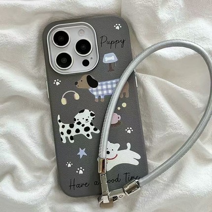 趣味涂鸦小狗日常Find X7适用OPPO Reno12/11/A3x手机壳10磨砂A2大孔K9/6卡通11国际版9/8PRO+/A57女5新款A55