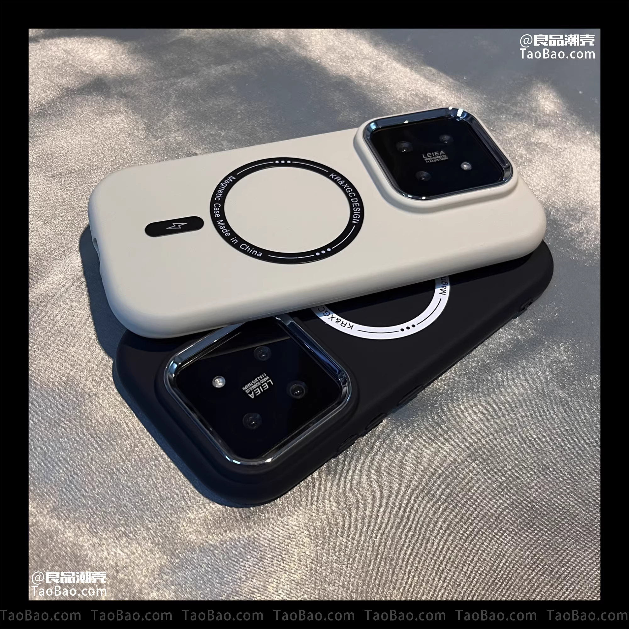 简约磁吸圈大孔K80适用K60小米17/15/13T手机壳K70至尊版NOTE11全包12磨砂50/Turbo3/14PRO+红米K90男civi4/5