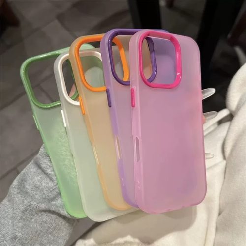 肤感磨砂糖果马卡龙Find X8Ultra适用OPPO Reno13/14PRO/K12plus手机壳12/14F一加13透明A3X亚克力S+冰雾大孔