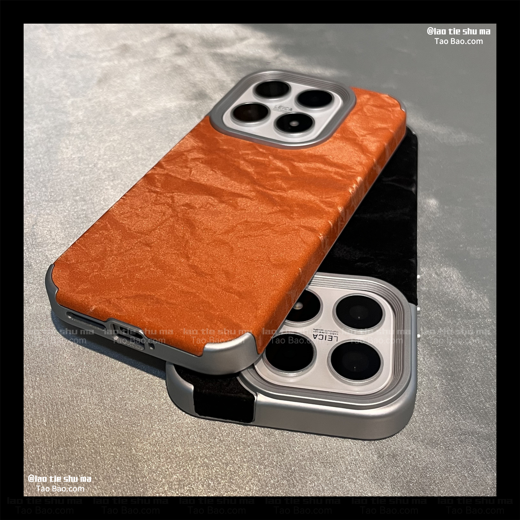 珊瑚橙简约纯色潮男黑色丝绒皮纹FindX8适用OPPO Reno14/13手机壳10/11高级感12小众9大孔PRO防摔X8S+个性软