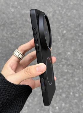 简约高级炭黑肤感磨砂磁吸X9C适用Magic5/7Lite荣耀400/300/200手机壳6PRO畅玩60超薄GT硬X70/X60/50/X8C/X40