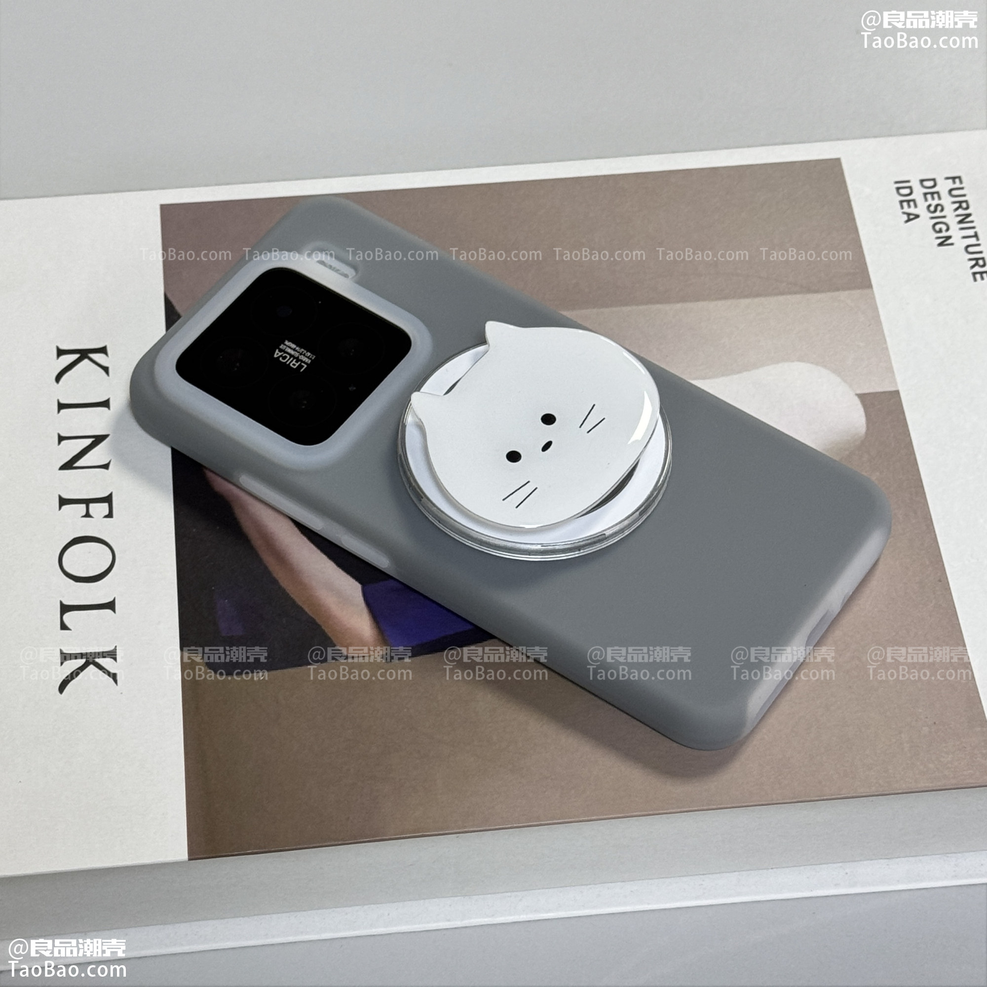 软糯液态硅胶磁吸壳适用K80至尊版小米15/14手机壳13红米K70果冻橡胶耐脏POCOF6PRO情侣支架卡通全包防摔简约