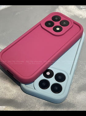 玫红色气囊加厚S30适用VIVO X300/X200 PRO MINI手机壳S20/X100S全包X90防摔S19/S17纯色X60女Y53S软Y52S硅胶