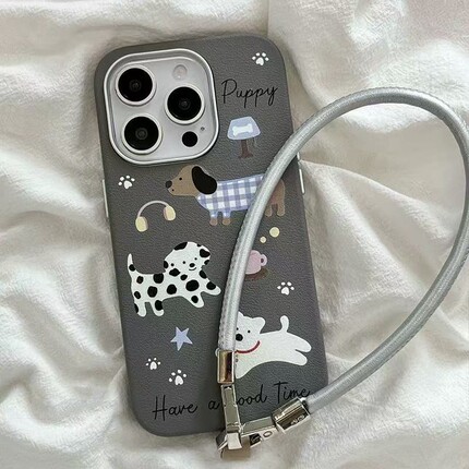 趣味涂鸦小狗日常MIX4适用K70小米17/15/14手机壳K60红米K50磨砂K40PRO+至尊版Note13创意11卡通女12T/9/8/7