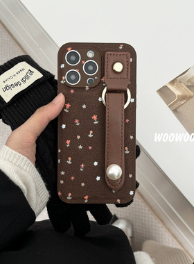 日韩ins小众碎花适用Mate60华为P30手机壳NOVA9/11SE新款12/7带腕带6高级感P50E创意20/40PRO/10畅享60女款5