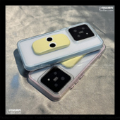 A3一加ACE5 A57 13T手机壳2V情侣A1PRO二合一A97 可爱眼睛折叠支架透明双层适用OPPO A96 A93S软壳A58X A1x