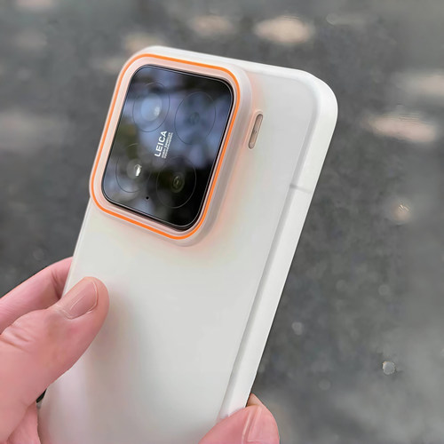 冰雾柔面肤感橙色镜头适用Realme真我GT8PRO/NEO7手机壳15/GT7PRO裸机轻透GT NEO7SE超薄14PRO+高级潮牌防摔
