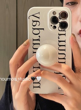 英文大珍珠适用MATE70华为NOVA14/13/12/11手机壳5z/7pro日韩nova9/3/4E硅胶8se支架5ipro/12/P50/60/40PRO+