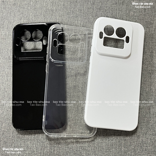 可替换DECO模组方形镜头专用适用Realme真我GT8PRO手机壳GT7全包镜头PRO透明亮面黑白色简约纯色软TPU保护套