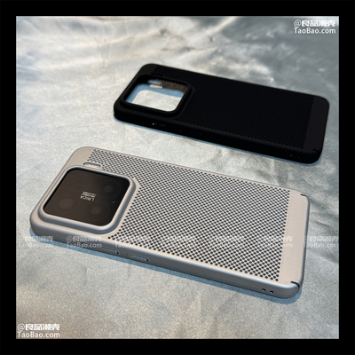 大孔散热通风窝蜂透气适用K70/K80小米15/14手机壳K60红米K50全包硬壳13/12T网格镂空11Ultra电镀TURBO4银PRO