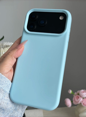 小众冰青蓝抗氧化真液态硅胶适用X70荣耀400/60/Magic7/6手机壳100简约纯色300/50大孔X9C磨砂5PRO/4Lite/200