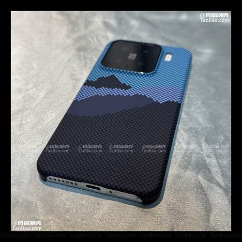 内置磁吸山丘蓝色碳纤纹Find X8s+适用OPPO FindX9PRO手机壳X8Ultra上下不包凯夫拉纹半包硬壳无线充电大孔男