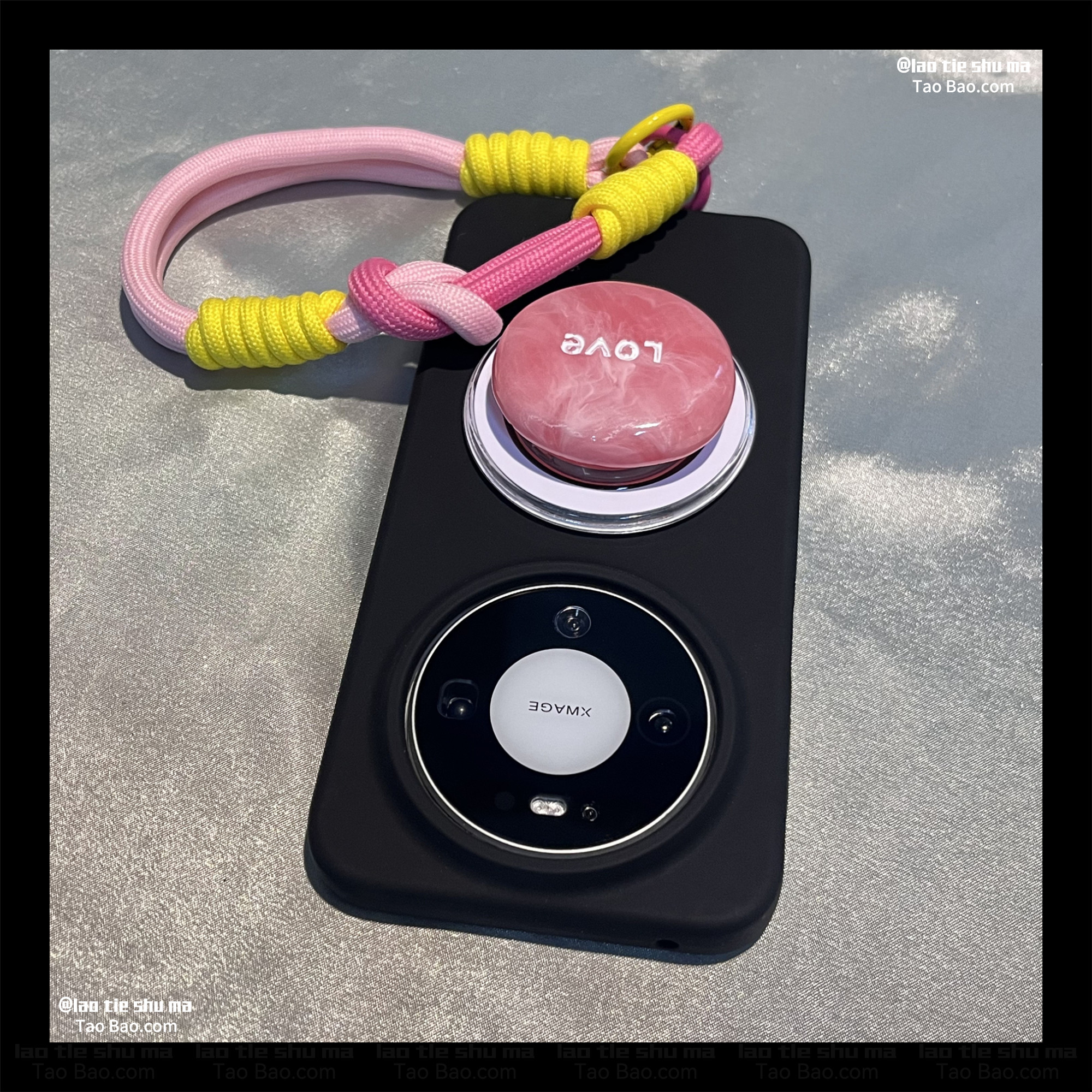 黑色辣妹甜酷宝石磁吸支架Reno15/14适用OPPO FIND X9/X8S手机壳X7Ultra一加13耐脏液态硅胶ACE5女6T小众3pro