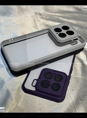 磨砂钛灰色全包镜头适用K80小米15/14手机壳K70红米NOTE12亚克力防摔13PRO+高级感Turbo3软边硅胶4PRO透明男