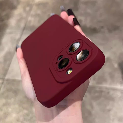 直边梅子色适用iQOOZ11/15T手机壳iqoo neo9酒红色12pro简约13/Z10/Z9 turbo+全包镜头6se/8防摔7软硅胶Ultra
