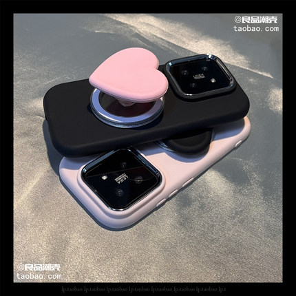 高级小众磁吸爱心支架K80适用K90小米15/14T手机壳17/K70至尊版红米NOTE12/K60软13PRO+硅胶turbo4女civi3/5