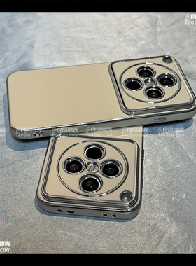 大视窗奶油白色电镀边适用Mate80/70pro+华为Nova13/12手机壳P60亮面11麦芒30畅享70/80高级40全包50E硅胶女