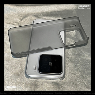 17手机壳14超薄13T裸机Civi3 11PRO Note12 K70e 磨砂透明黑色马甲半包硬壳大孔适用TURBO4红米K80小米15