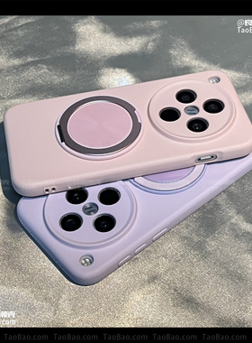 莫兰迪粉磁吸旋转支架S30适用VIVO X200 PRO MINI手机壳X100s女款简约S20全包X90液态S18硅胶S19女V40新款FE