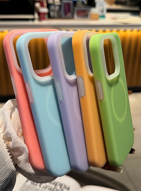 磁吸果冻液态硅胶适用Galaxy三星S25手机壳S24FE马卡龙S23+新款液态硅胶24ultra简约耐脏软糯手感全包