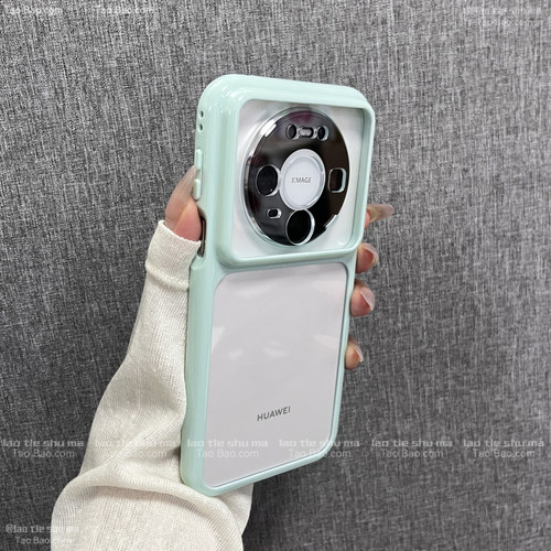ins淡青色透明亚克力FindX9Ultra适用OPPO Find X8S+手机壳X8PRO高级感A5PRO纯色全包防摔镜头简约带凹槽硬壳