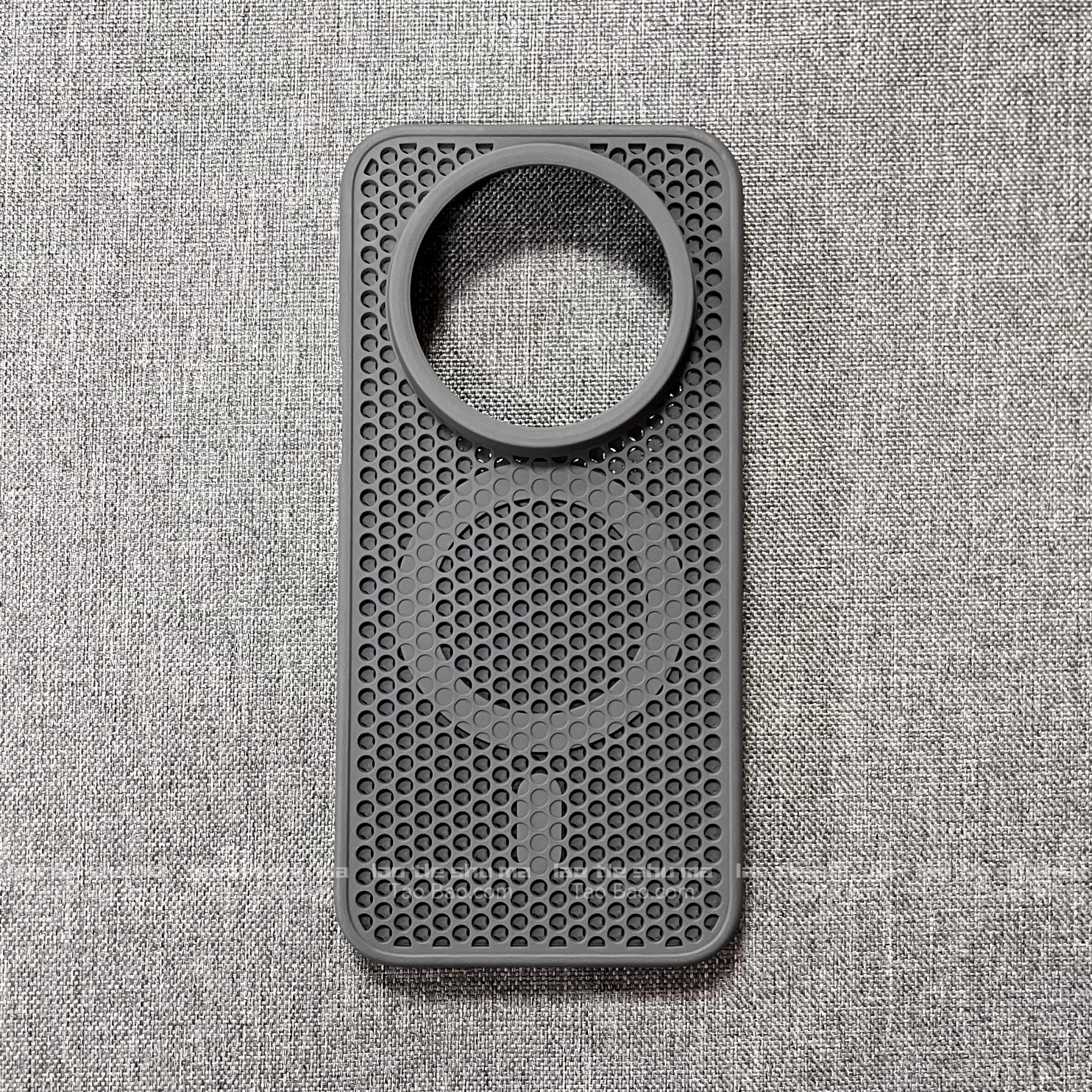 蜂窝孔散热钛灰色磁吸充电适用OPPO FindX8手机壳1加15透气防滑高级感X9凹凸面洞洞磨砂简约纯色男女全包